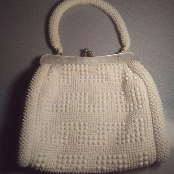 Vintage Handbags - Vintage Corde Beaded Evening Bag 50s 60s